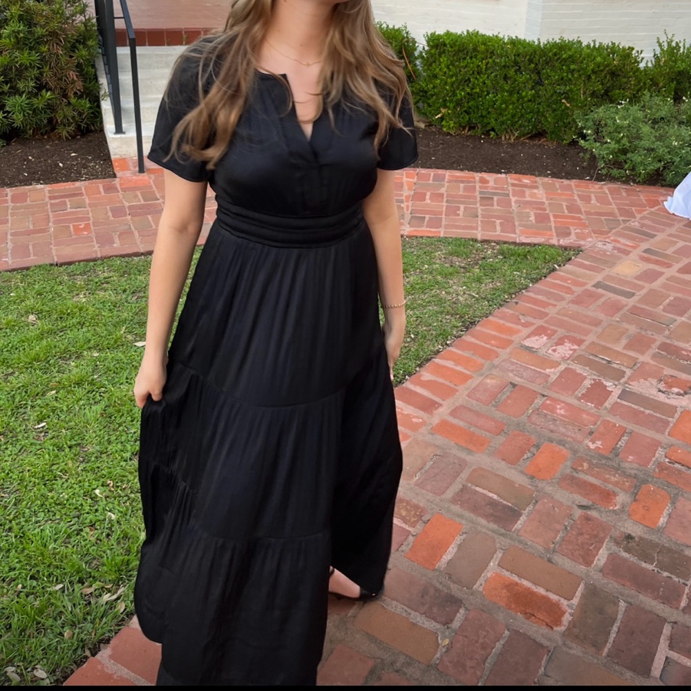 Anthropologie Black Maxi Dress